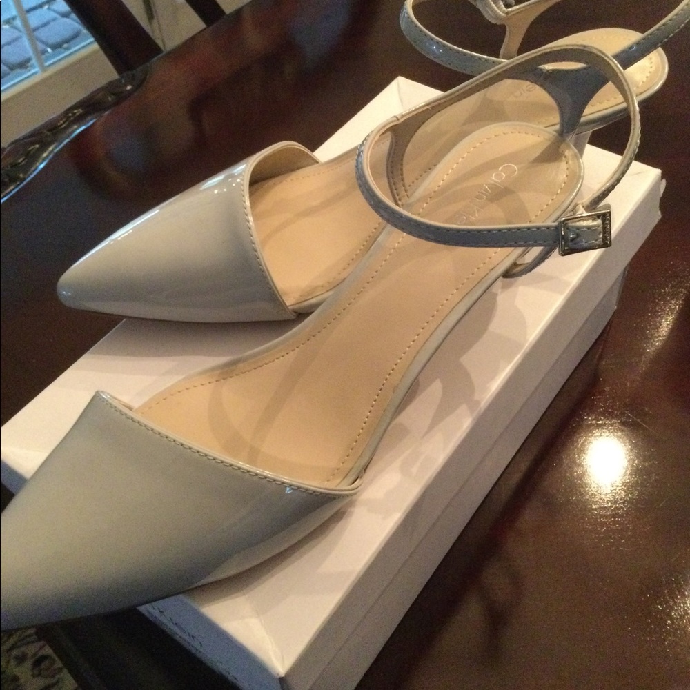 Calvin Klein kitten heel shoes.
